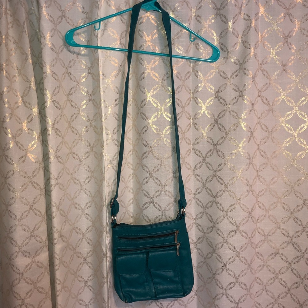 Teal crossbody purse